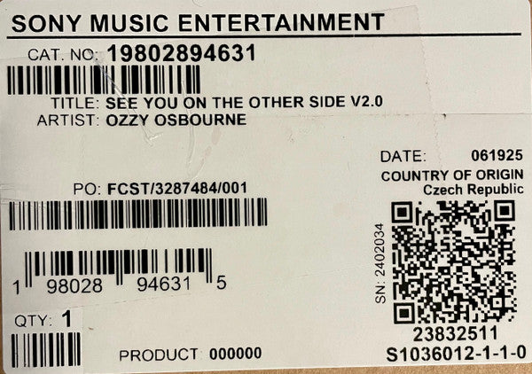 Ozzy Osbourne – See You On The Other Side 2.0